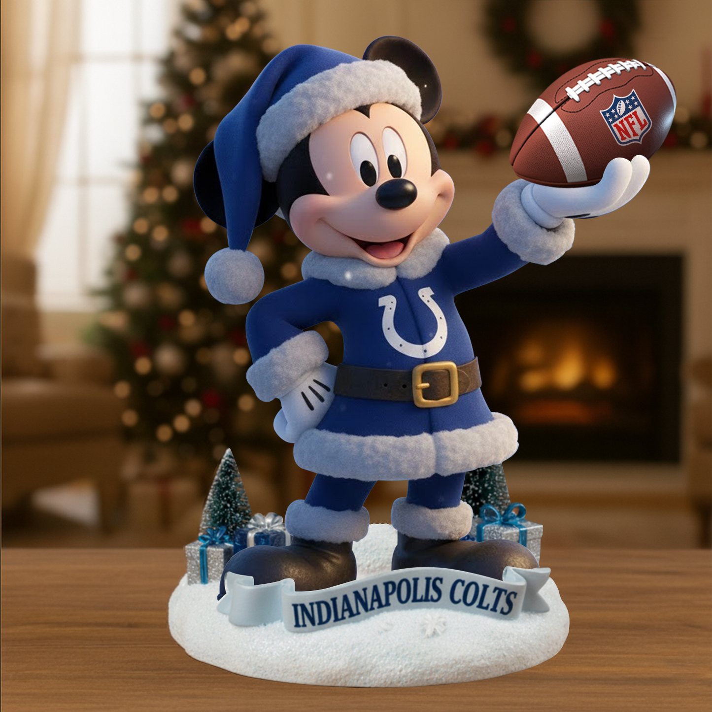 Premium NFL IND x MIC Christmas Arcylic Plaque DATND TANTD