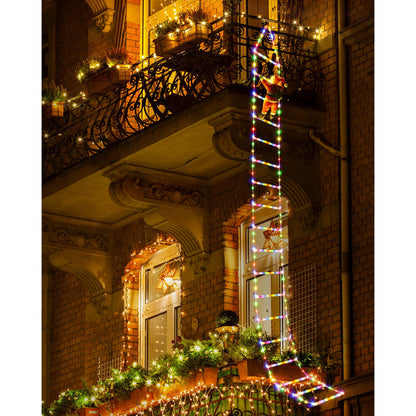 10FT LED Santa Claus Climbing Ladder Lights ??? USB Powered Christmas Outdoor &amp; Indoor Decoration (338 LEDs, 8 Modes) VNP