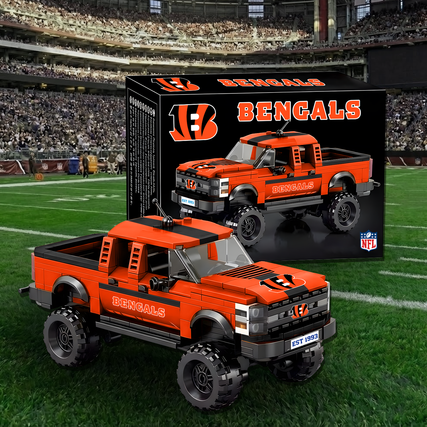 32 NFL Raptor pickup truck building block set 0512 NAK NHT