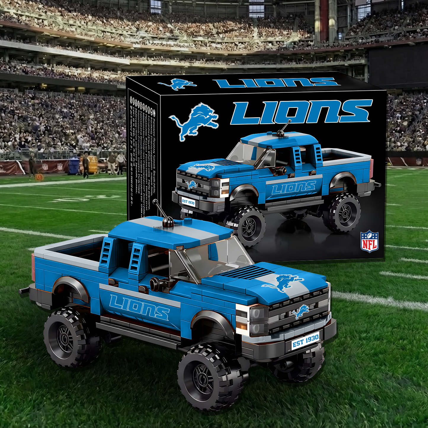 32 NFL Raptor pickup truck building block set 0512 NAK NHT