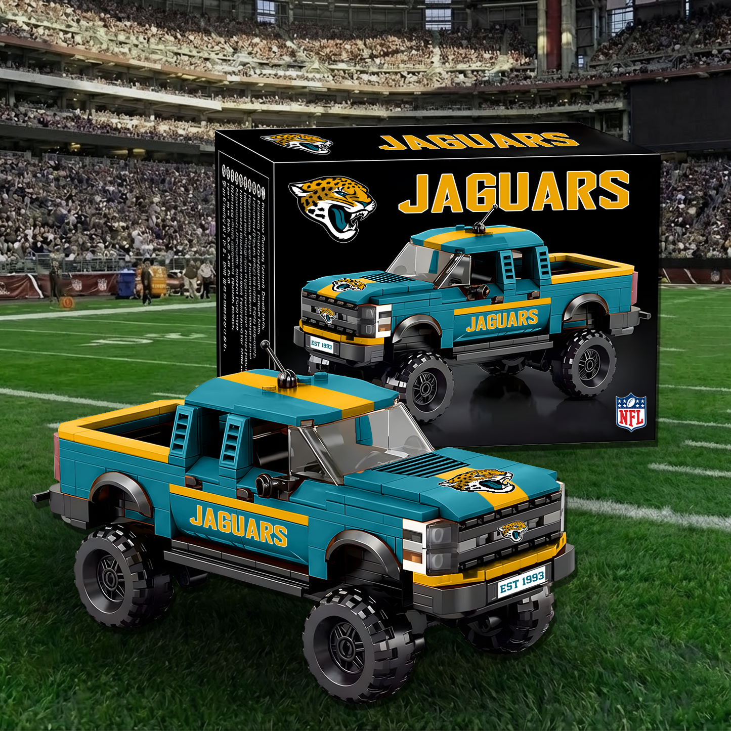 32 NFL Raptor pickup truck building block set 0512 NAK NHT