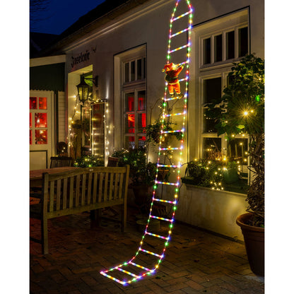 10FT LED Santa Claus Climbing Ladder Lights ??? USB Powered Christmas Outdoor &amp; Indoor Decoration (338 LEDs, 8 Modes) VNP
