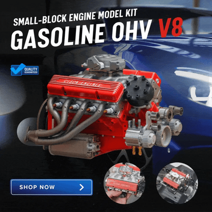 ????Last Day Promotion 50% OFF???�-Gasoline OHV V8 Small-block Engine Model Kits LHT
