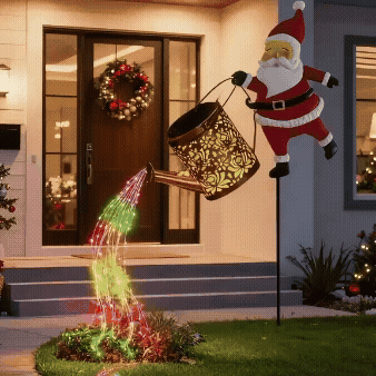 ??????�?LAST DAY 50% ??????�? Christmas Sale Off???�Solar-Powered Santa Claus Garden Stake Light LHT