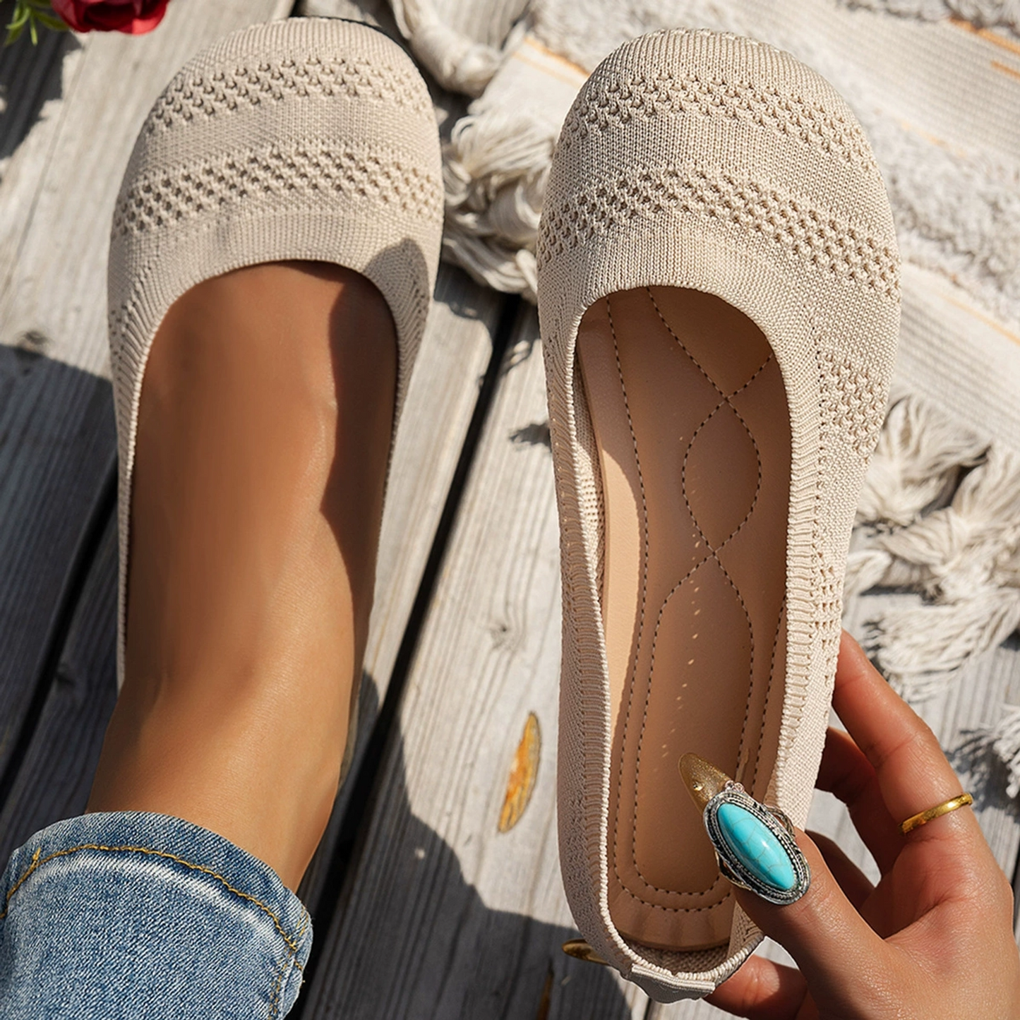 ???�HOT SALE 60% OFF???� Comfortable Knit Loafers-All-Season Comfort Shoes BQH