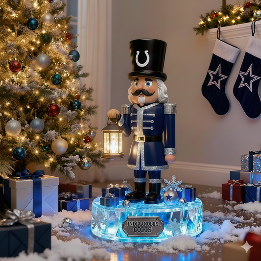 Premium NFL IND LED Nutcracker Holiday Decor V1 NMD 261125 TTV