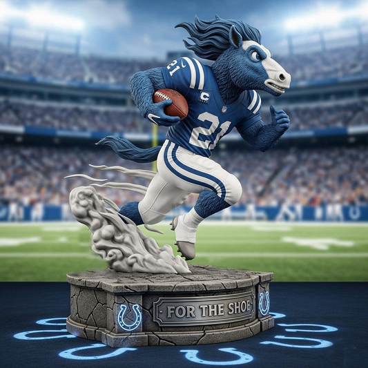 Premium NFL IND Mascot Arcylic Plaque V1 NMD TTV
