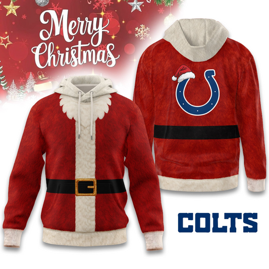 Premium NFL IND Santa Claus Hoodie V1 NMD TTV