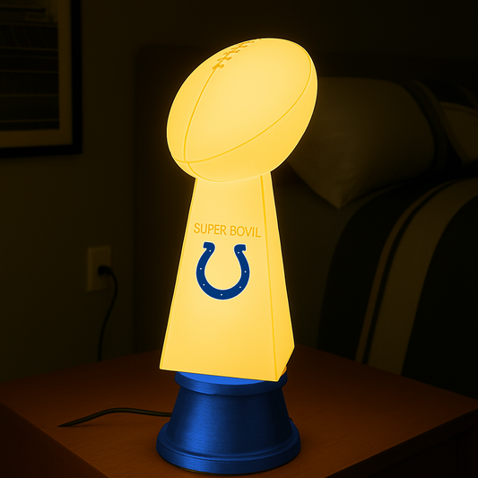 Premium NFL IND Super Bowl Trophy Led Night Light V6 NMD TTV