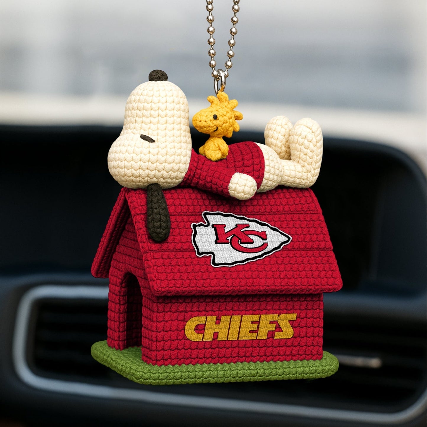 Premium NFL KC x SNP Knitted Car Ornament V8 NMD NHM