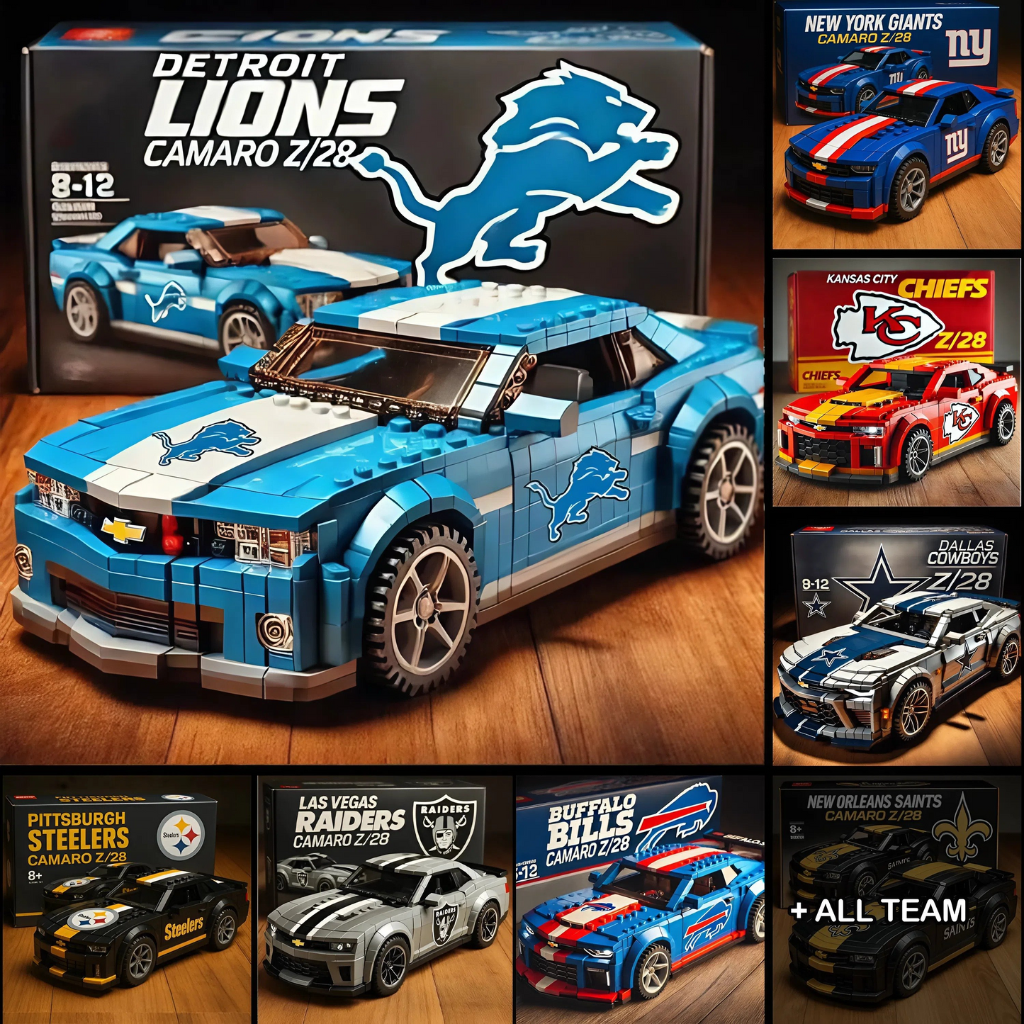 32 Teams Pickup Camaro Building Blocks NAK KAN